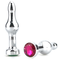 silver color advanced aluminum butt plug