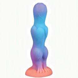 luminous mixed color anal dildo