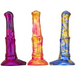 mixed colors animal realistic dildo