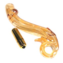 g spot vibration glass dildo